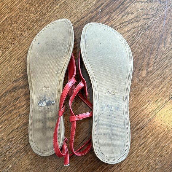 Bass maroon/deep red thong flat sandals - Picture 5 of 5